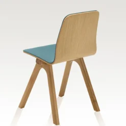 Dasras Chevron Chaise design en tissu et pieds bois> Chaise De Salle à Manger|Chaise Salon