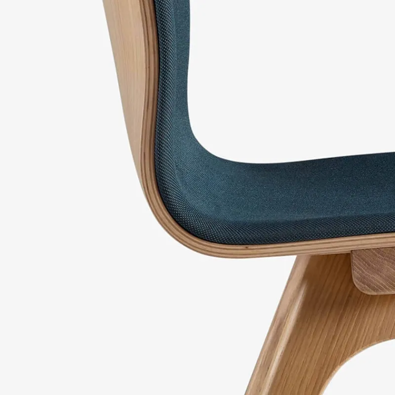 Dasras Chevron Chaise design en tissu et pieds bois> Chaise De Salle à Manger|Chaise Salon