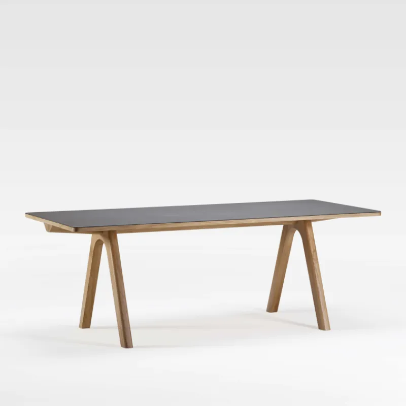 Dasras Chevron Table de designer en céramique et bois> Table De Salle à Manger