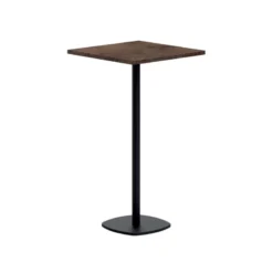 Perfecta Circa Table de cuisine carrée mange debout 60 x 60 cm en stratifié et pied central> Table De Cuisine|Table Pour Petit Espace