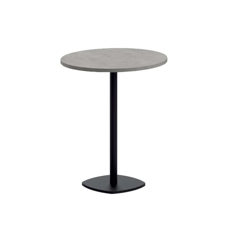 Perfecta Circa Table snack de cuisine ronde en stratifié diamètre 70 cm avec pied central> Table De Cuisine