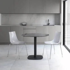 Cancio Circus Table de cuisine ronde en verre petit espace><noscript><img width=