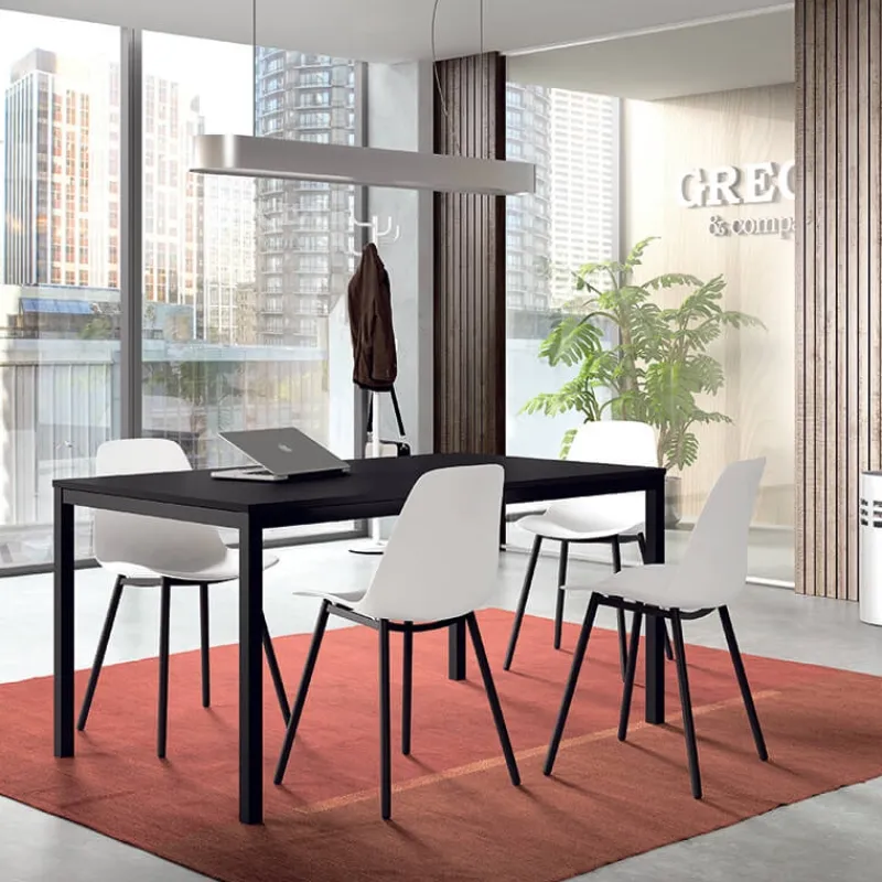 Perfecta Claudio Chaise moderne en polypropylène et métal> Chaise De Cuisine|Chaise De Salle à Manger