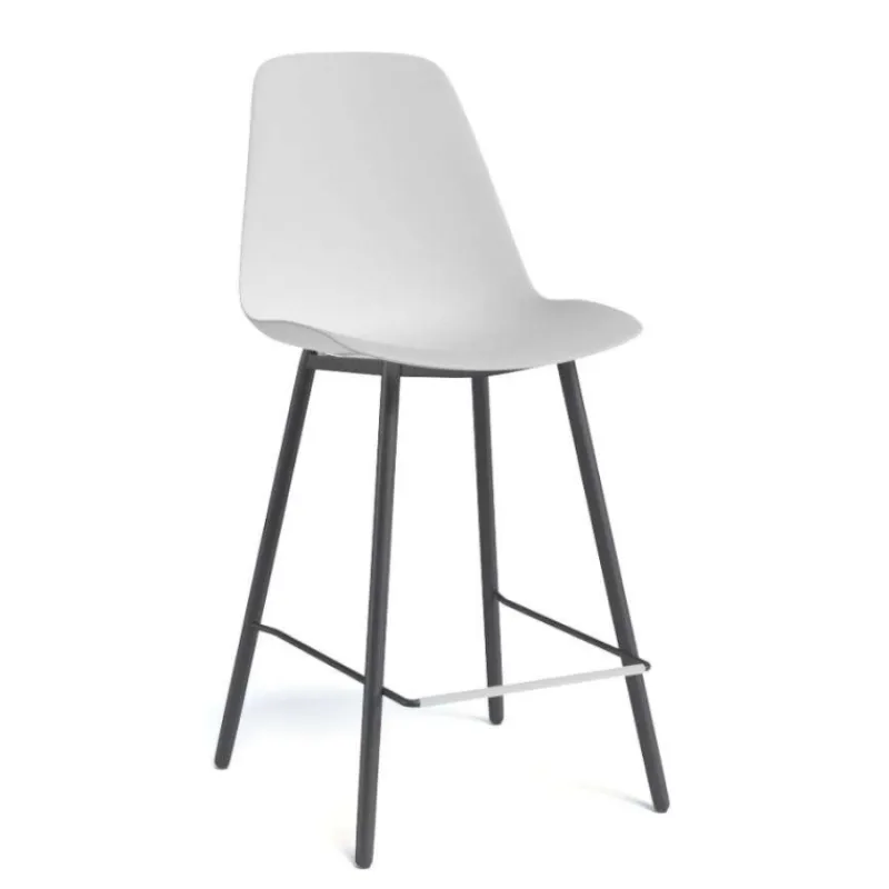 Perfecta Claudio Tabouret snack moderne avec coque en polypropylène> Tabouret Snack (assise +/- 65 Cm)|Tabouret De Bar (assise +/- 80 Cm)