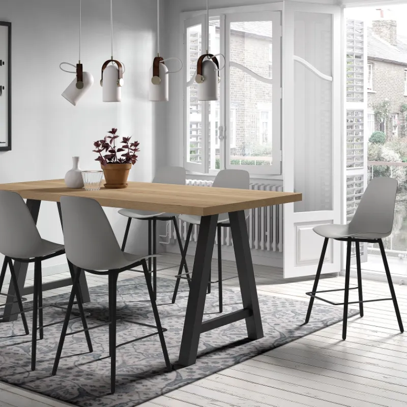 Perfecta Claudio Tabouret snack moderne avec coque en polypropylène> Tabouret Snack (assise +/- 65 Cm)|Tabouret De Bar (assise +/- 80 Cm)
