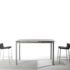 Bailen Céleste Table snack de cuisine petit espace en céramique avec allonge> Table De Cuisine|Table Pour Petit Espace