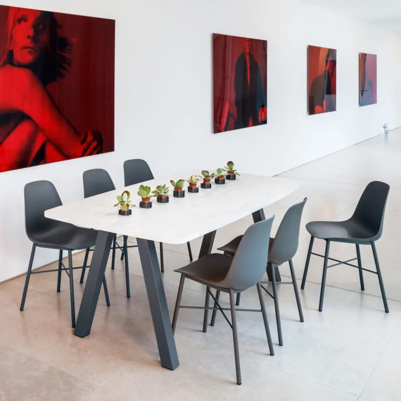 Perfecta Cloe Chaise moderne en polypropylène et métal> Chaise De Cuisine|Chaise Salon