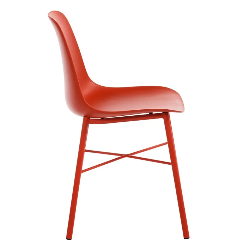 Perfecta Cloe Chaise moderne en polypropylène et métal> Chaise De Cuisine|Chaise Salon