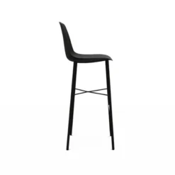 Perfecta Cloe Tabouret de bar belge moderne avec coque en polypropylène et pieds en métal><noscript><img width=
