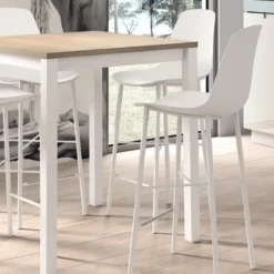 Perfecta Cloe Tabouret snack moderne en polypropylène et métal><noscript><img width=