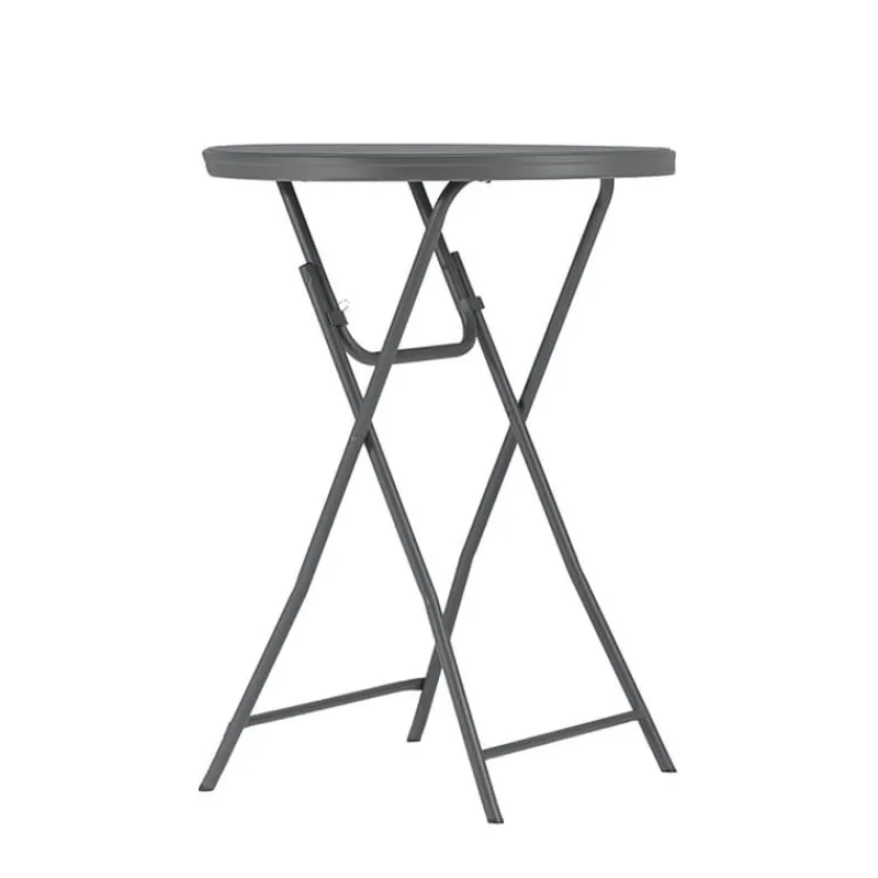 CocktailTable pliante mange debout hauteur 110 cm gris foncé> Table Pour Petit Espace