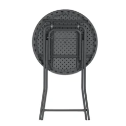 CocktailTable pliante mange debout hauteur 110 cm gris foncé><noscript><img width=