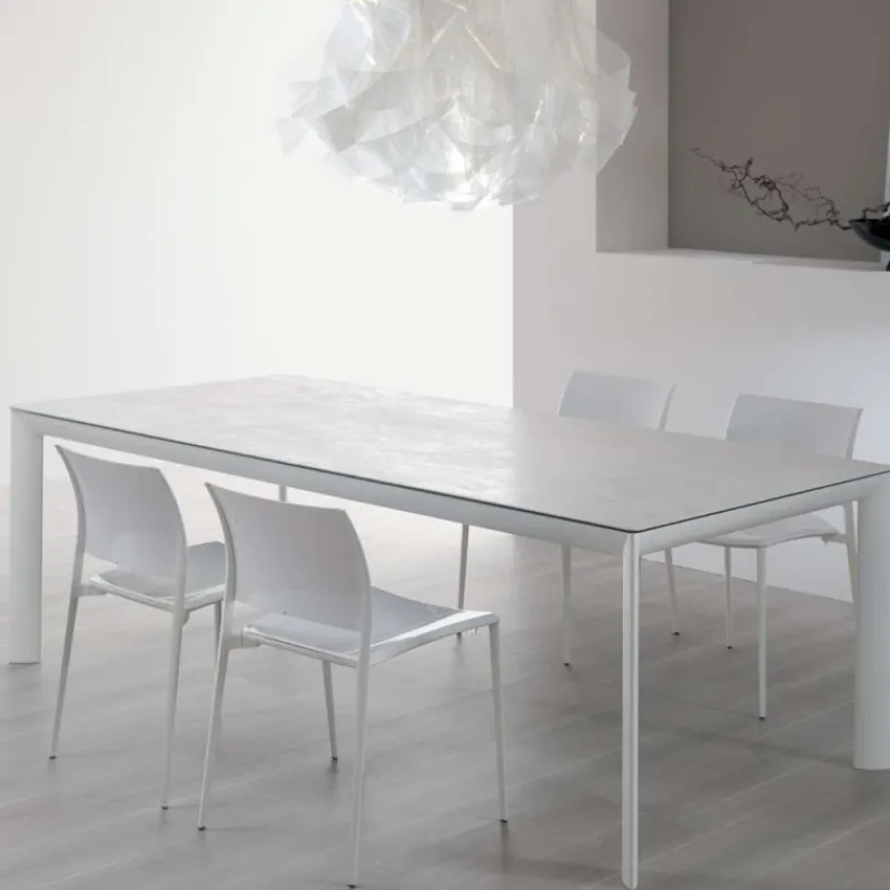 Dexo Cocoon Table italienne rectangulaire en céramique contemporaine> Table De Salle à Manger