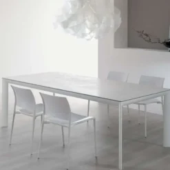Dexo Cocoon Table italienne rectangulaire extensible en céramique contemporaine><noscript><img width=