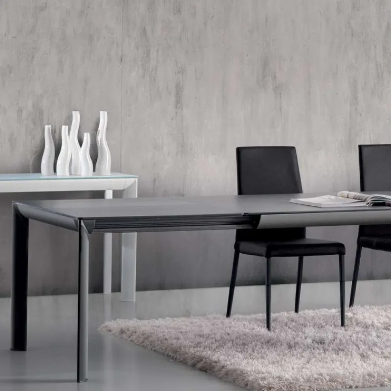 Dexo Cocoon Table italienne rectangulaire extensible en céramique contemporaine> Table De Salle à Manger