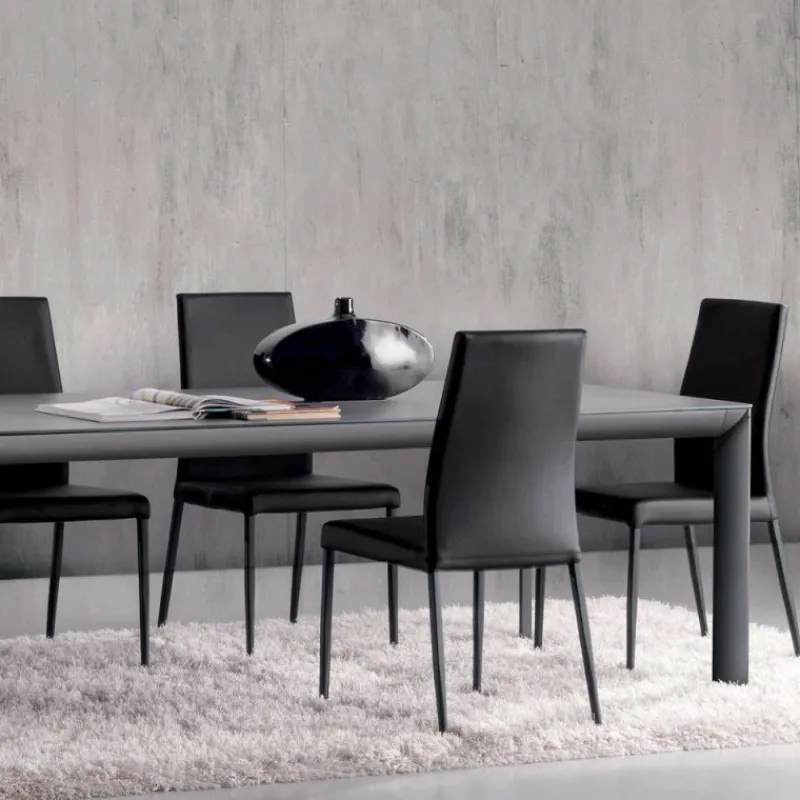 Dexo Cocoon Table italienne rectangulaire extensible en céramique contemporaine> Table De Salle à Manger