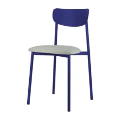 Carrier Colette ® Chaise française en métal avec assise en simili rembourrée> Chaise De Cuisine|Chaise De Salle à Manger