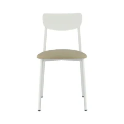Carrier Colette ® Chaise française en métal avec assise en simili rembourrée><noscript><img width=
