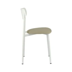 Carrier Colette ® Chaise française en métal avec assise en simili rembourrée><noscript><img width=
