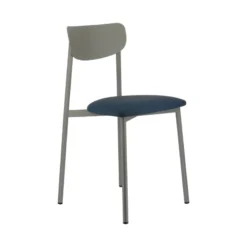Carrier Colette ® Chaise française en métal avec assise en simili rembourrée><noscript><img width=