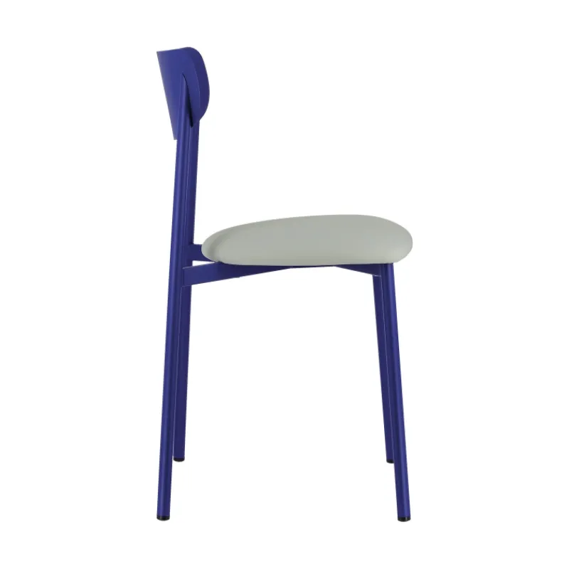 Carrier Colette ® Chaise française en métal avec assise en simili rembourrée> Chaise De Cuisine|Chaise De Salle à Manger
