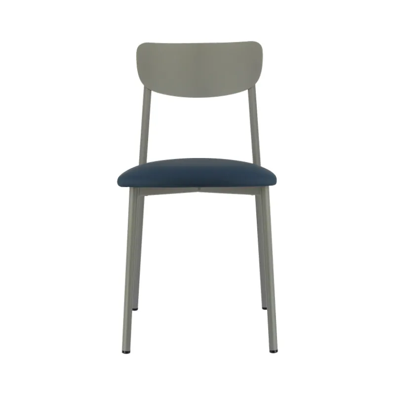 Carrier Colette ® Chaise française en métal avec assise en simili rembourrée> Chaise De Cuisine|Chaise De Salle à Manger