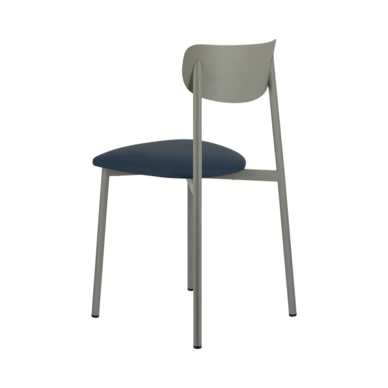Carrier Colette ® Chaise française en métal avec assise en simili rembourrée> Chaise De Cuisine|Chaise De Salle à Manger