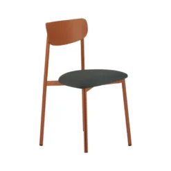 Carrier Colette ® Chaise française en métal avec assise en simili rembourrée><noscript><img width=