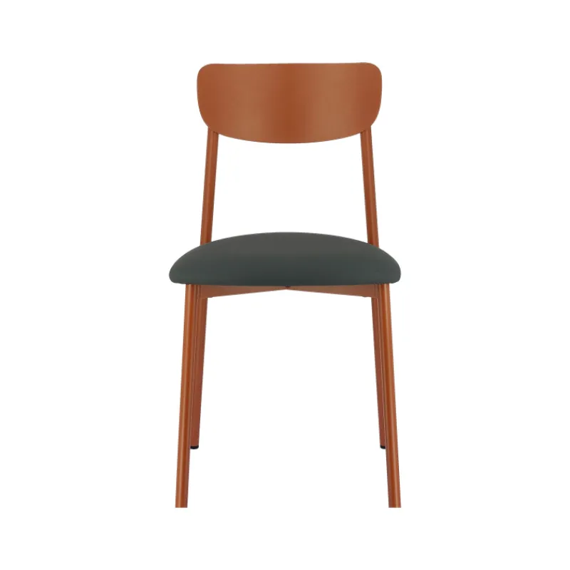 Carrier Colette ® Chaise française en métal avec assise en simili rembourrée> Chaise De Cuisine|Chaise De Salle à Manger