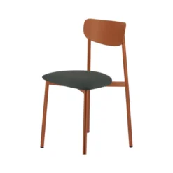 Carrier Colette ® Chaise française en métal avec assise en simili rembourrée><noscript><img width=
