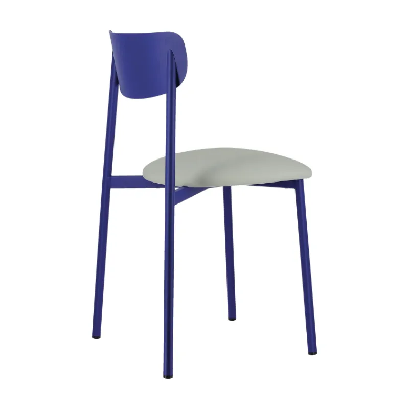 Carrier Colette ® Chaise française en métal avec assise en simili rembourrée> Chaise De Cuisine|Chaise De Salle à Manger