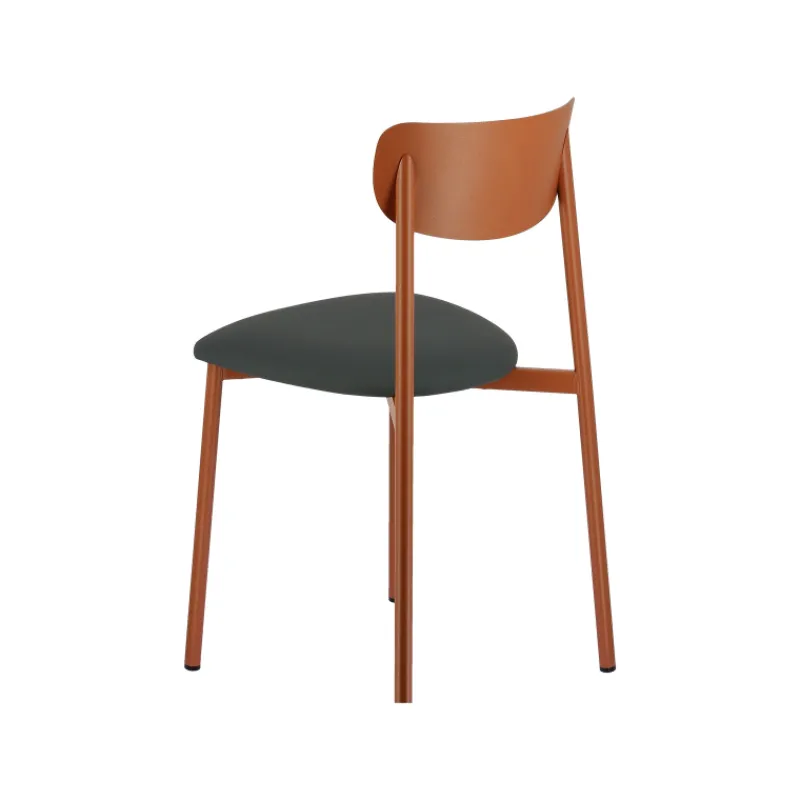 Carrier Colette ® Chaise française en métal avec assise en simili rembourrée> Chaise De Cuisine|Chaise De Salle à Manger