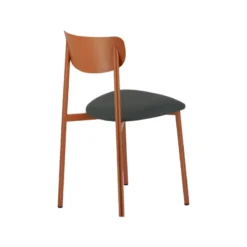 Carrier Colette ® Chaise française en métal avec assise en simili rembourrée><noscript><img width=