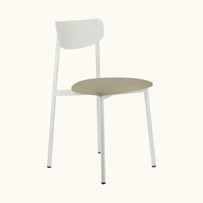 Carrier Colette ® Chaise française en métal avec assise en simili rembourrée> Chaise De Cuisine|Chaise De Salle à Manger