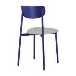 Carrier Colette ® Chaise française en métal avec assise en simili rembourrée><noscript><img width=