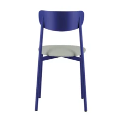 Carrier Colette ® Chaise française en métal avec assise en simili rembourrée><noscript><img width=