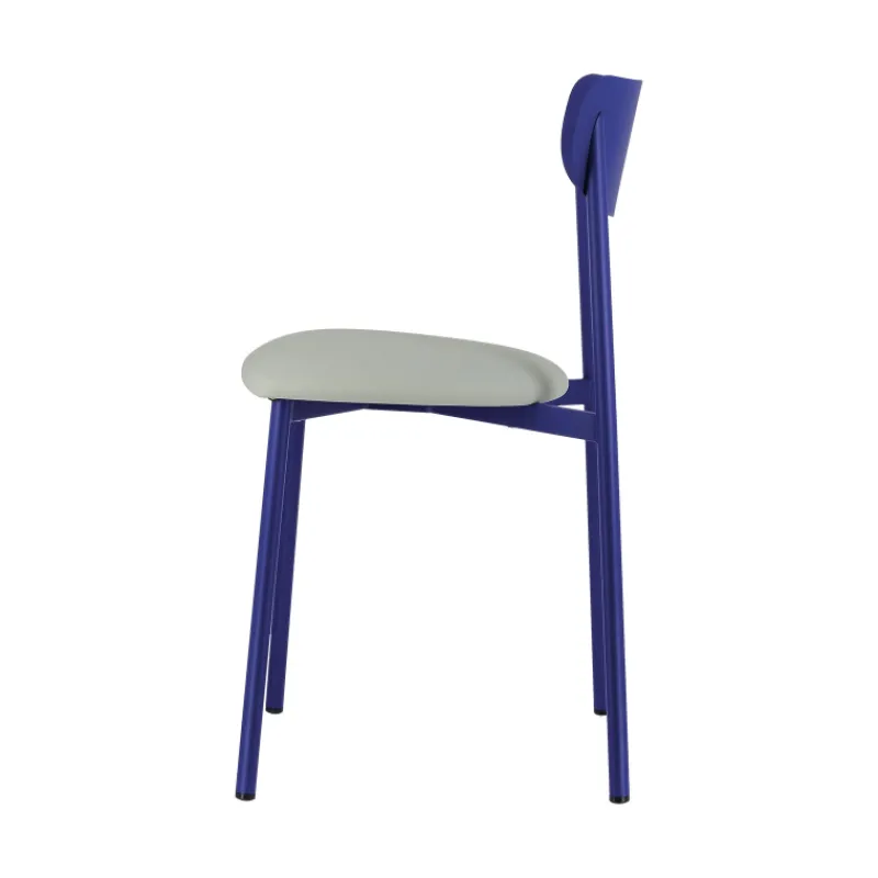 Carrier Colette ® Chaise française en métal avec assise en simili rembourrée> Chaise De Cuisine|Chaise De Salle à Manger