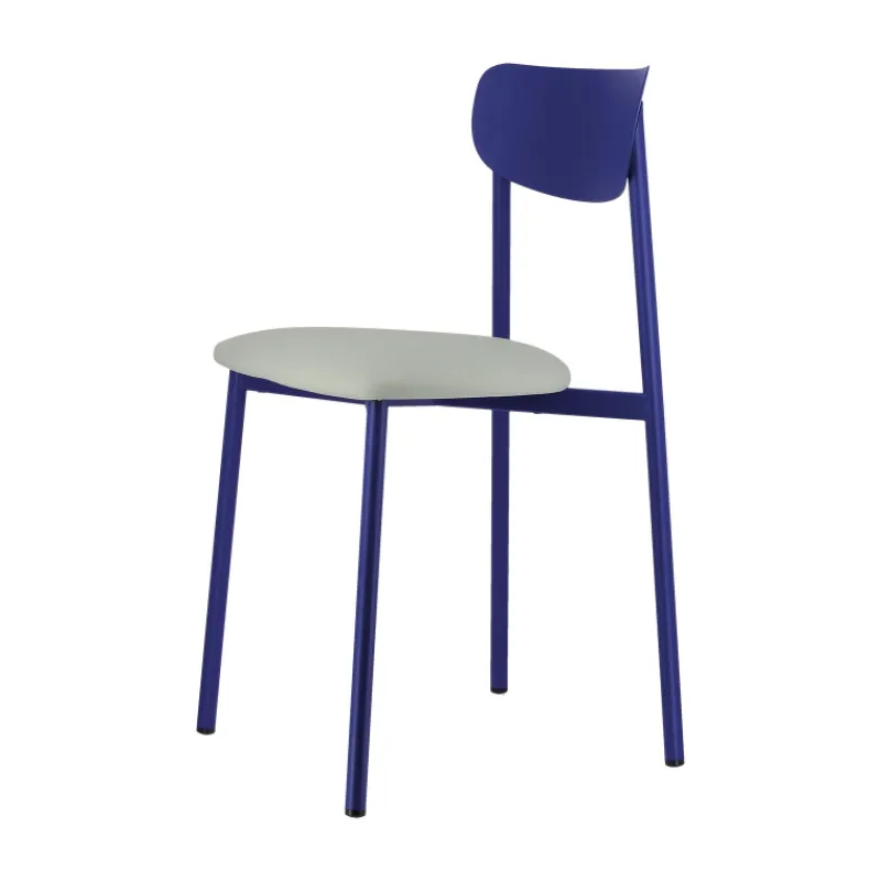Carrier Colette ® Chaise française en métal avec assise en simili rembourrée> Chaise De Cuisine|Chaise De Salle à Manger