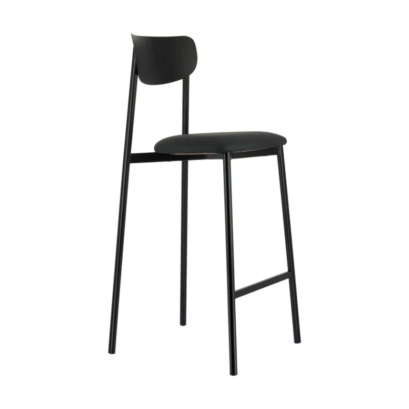 Carrier Colette ® Tabouret snack français en métal avec assise en simili rembourrée> Tabouret Snack (assise +/- 65 Cm)|Tabouret De Bar (assise +/- 80 Cm)