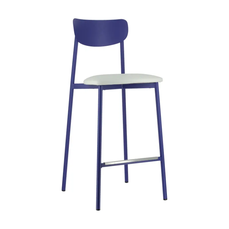 Carrier Colette ® Tabouret snack français en métal avec assise en simili rembourrée> Tabouret Snack (assise +/- 65 Cm)|Tabouret De Bar (assise +/- 80 Cm)