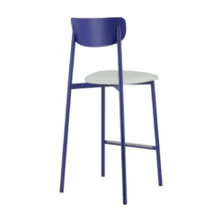 Carrier Colette ® Tabouret snack français en métal avec assise en simili rembourrée><noscript><img width=