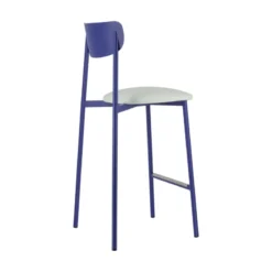 Carrier Colette ® Tabouret snack français en métal avec assise en simili rembourrée><noscript><img width=