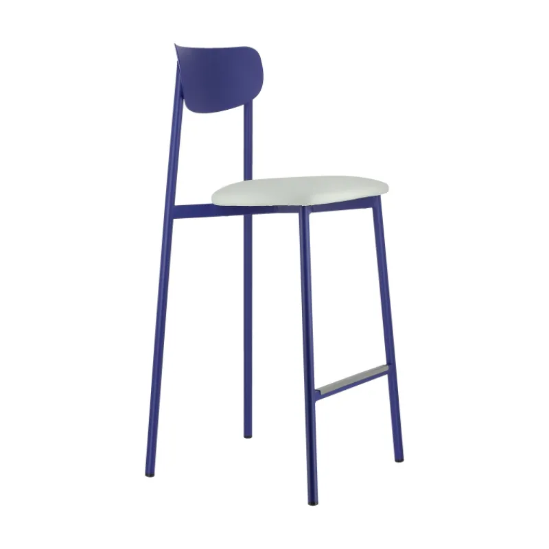 Carrier Colette ® Tabouret snack français en métal avec assise en simili rembourrée> Tabouret Snack (assise +/- 65 Cm)|Tabouret De Bar (assise +/- 80 Cm)