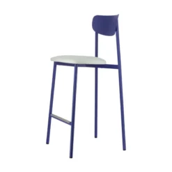 Carrier Colette ® Tabouret snack français en métal avec assise en simili rembourrée><noscript><img width=