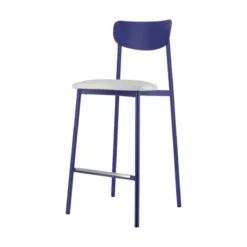 Carrier Colette ® Tabouret snack français en métal avec assise en simili rembourrée><noscript><img width=
