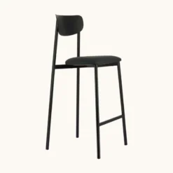 Carrier Colette ® Tabouret snack français en métal avec assise en simili rembourrée><noscript><img width=