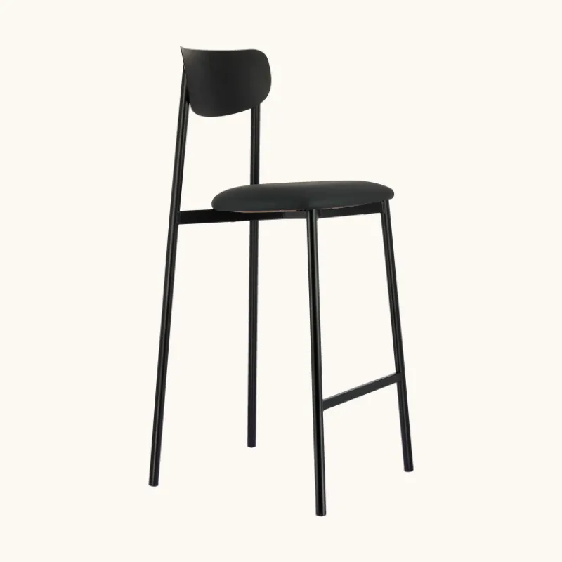 Carrier Colette ® Tabouret snack français en métal avec assise en simili rembourrée> Tabouret Snack (assise +/- 65 Cm)|Tabouret De Bar (assise +/- 80 Cm)