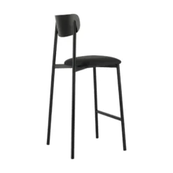 Carrier Colette ® Tabouret snack français en métal avec assise en simili rembourrée><noscript><img width=