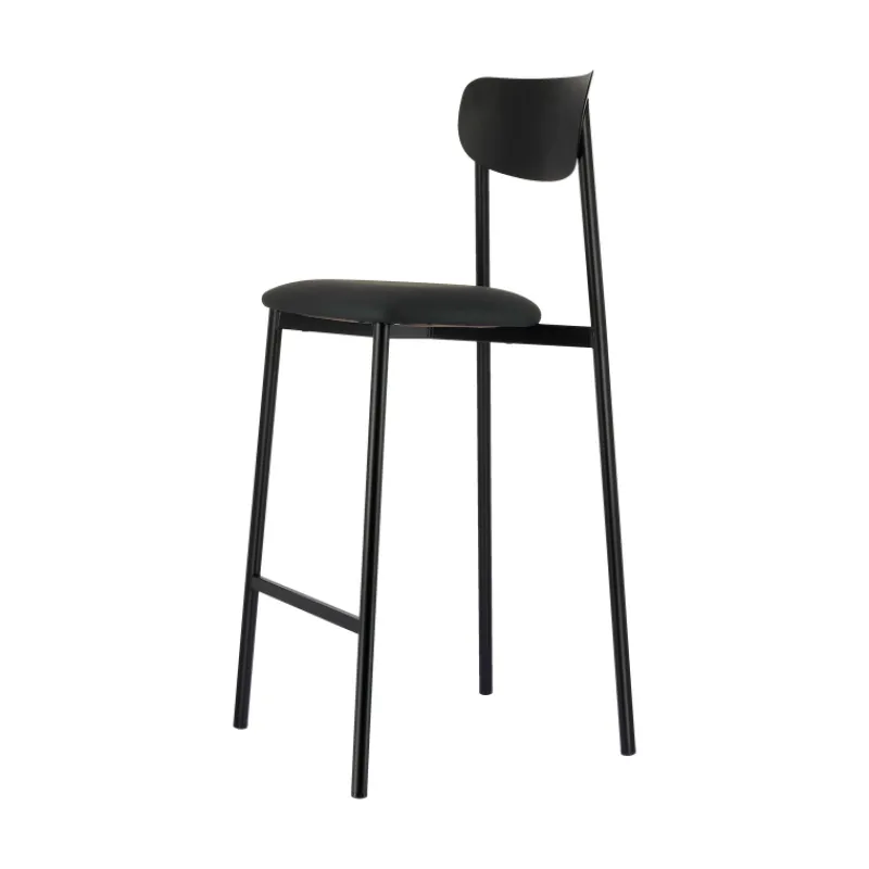 Carrier Colette ® Tabouret snack français en métal avec assise en simili rembourrée> Tabouret Snack (assise +/- 65 Cm)|Tabouret De Bar (assise +/- 80 Cm)