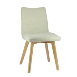 ColineChaise rembourrée en tissu avec pieds en bois><noscript><img width=
